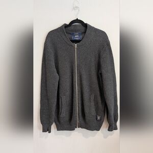 Scotch & Soda Wool Blend Zip Bomber Sweater L